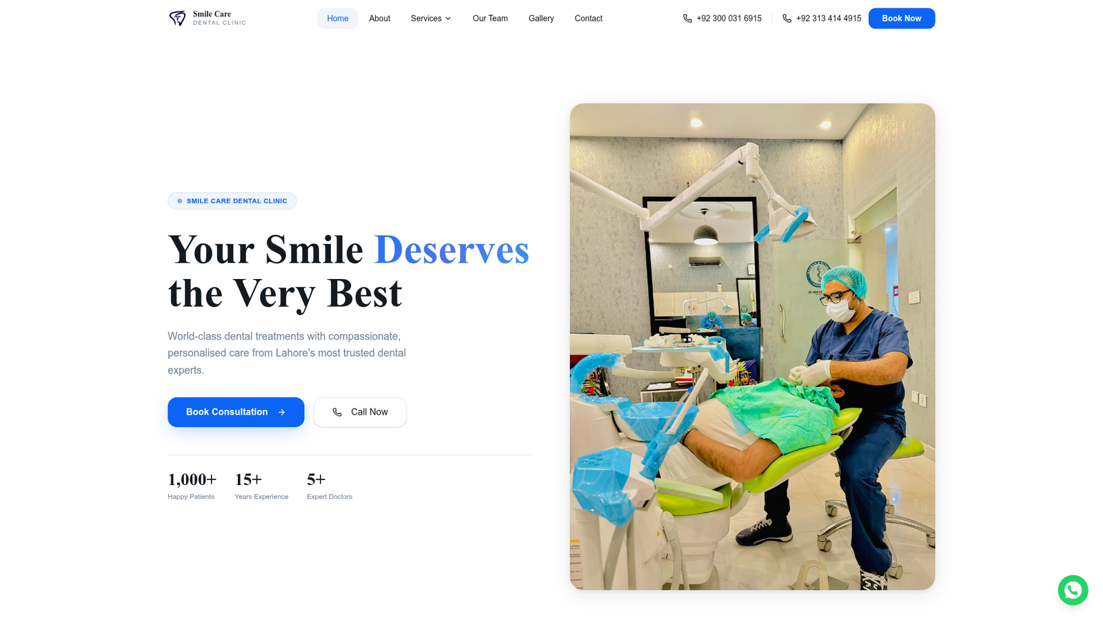 Dental Clinic PK — Website