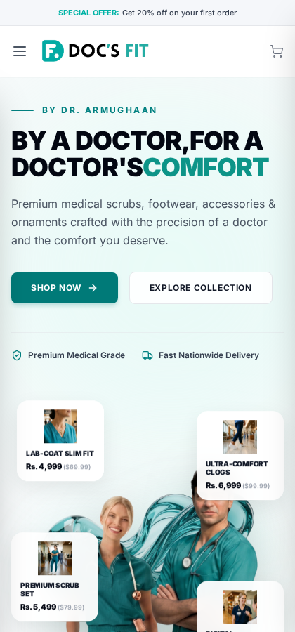 Doc's Fit — Homepage — mobile